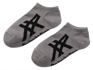 Férfi Onitsuka Tiger Ankle Socks Kiegészítők Szürke Fekete | ZO1427908