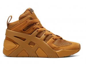 Férfi Onitsuka Tiger Big Logo Trainer Puffed Cipő Tan Presidio / Tan Presidio | VN2741539