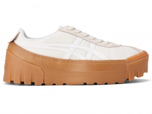 Férfi Onitsuka Tiger Delegation Chunk Cipő Krém Fehér | XR1509648