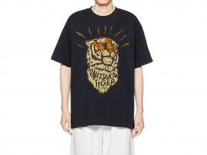 Férfi Onitsuka Tiger Grafika Tee Ruházat Fekete | CU5276043