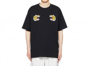 Férfi Onitsuka Tiger Grafika Tee Ruházat Fekete | ZH4581903