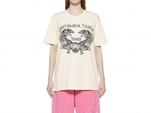 Férfi Onitsuka Tiger Grafika Tee Ruházat Fehér | GC6701892