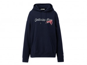 Férfi Onitsuka Tiger Hoodie Top Ruházat Sötétsötétkék | BA1328976