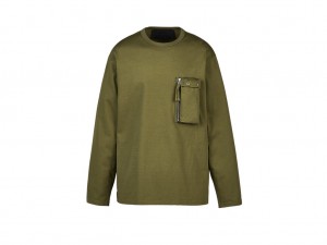Férfi Onitsuka Tiger Ls Tee Ruházat Khaki | RP6042853