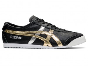 Férfi Onitsuka Tiger Mexico 66 Cipő Fekete Arany | NS8415072