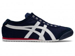 Férfi Onitsuka Tiger Mexico 66 Slip On Cipő Sötétkék Fehér | YU2801764