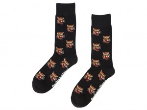 Férfi Onitsuka Tiger Middle Socks Kiegészítők Fekete | GS1095246