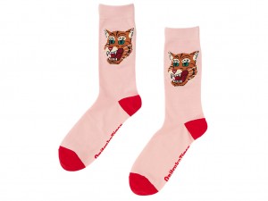 Férfi Onitsuka Tiger Middle Socks Kiegészítők Világos Rózsaszín | AM9832647