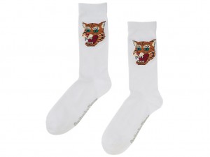 Férfi Onitsuka Tiger Middle Socks Kiegészítők Fehér | MZ9058172