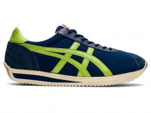 Férfi Onitsuka Tiger Moal 77 Nm Cipő Peacoat / Neon Lime | XS3148675