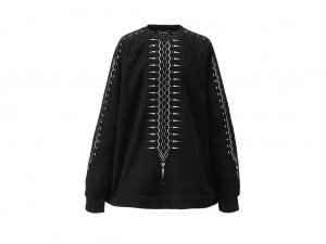 Férfi Onitsuka Tiger Oversized Top Ruházat Fekete Fehér | JI7093654