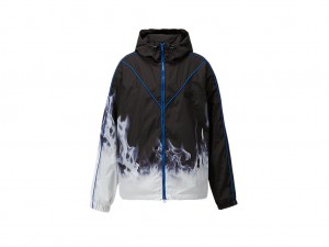 Férfi Onitsuka Tiger P Pálya Blouson Ruházat Fekete Kék | TW8920415