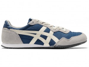 Férfi Onitsuka Tiger Serrano Cipő Kék Krém | VY5397246