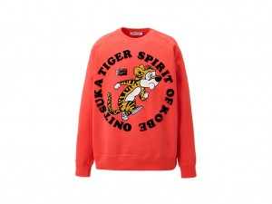 Férfi Onitsuka Tiger Sweat Top Ruházat Rózsaszín | BE2471985