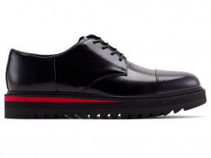 Férfi Onitsuka Tiger The Onitsuka Derby Cipő Fekete Piros | JP6598327