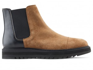 Férfi Onitsuka Tiger The Onitsuka Side Gore Boot Hi Cipő Bézs Fekete | ZG7941356