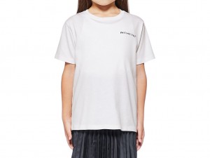 Gyerek Onitsuka Tiger Grafika Tee Felsők Fehér | FG4928761
