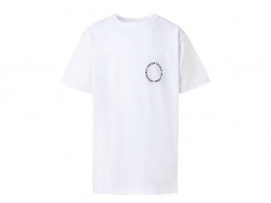Gyerek Onitsuka Tiger Grafika Tee Felsők Fehér | OL8725316