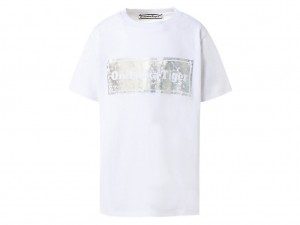 Gyerek Onitsuka Tiger Grafika Tee Felsők Fehér | SB7419563