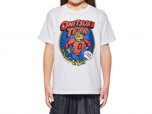 Gyerek Onitsuka Tiger Grafika Tee Felsők Fehér | OD0173582