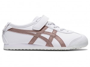 Gyerek Onitsuka Tiger Mexico 66 Cipő Fehér Rózsaszín Arany | LV7583169