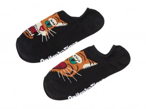 Női Onitsuka Tiger Invisible Socks Kiegészítők Fekete | ON2584713