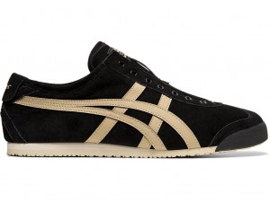 Női Onitsuka Tiger Mexico 66 Slip On Cipő Fekete | JW8341095