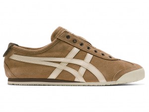 Női Onitsuka Tiger Mexico 66 Slip On Cipő Tan Presidio / Vanilla | LM1302468