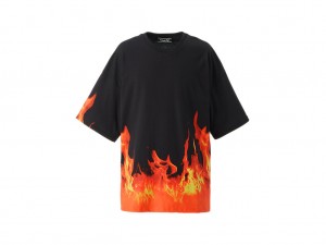 Női Onitsuka Tiger Ss Grafika Tee Ruházat Fekete Narancssárga | XL4831925