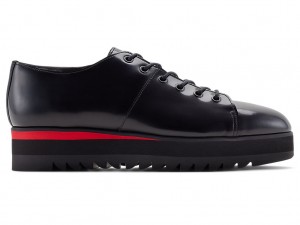 Női Onitsuka Tiger The Onitsuka Csipke-Up Lo Cipő Fekete Piros | WU0325489